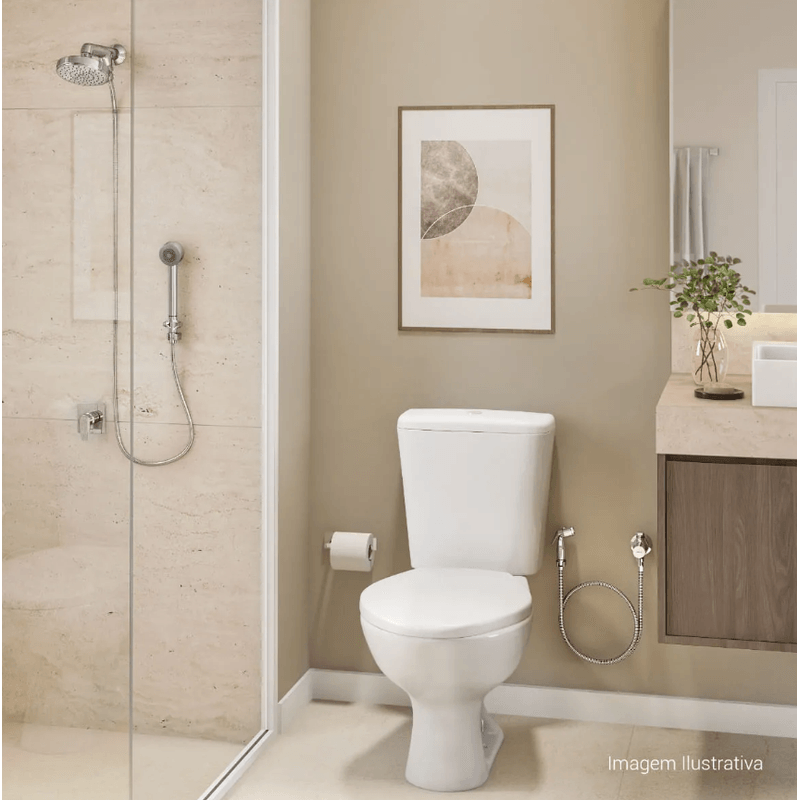 Chuveiro Deca com Desviador e Ducha Manual Flex Cromado